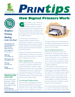 How Digital Printers Work - TechneGraphics Inc. Graphics, Printing