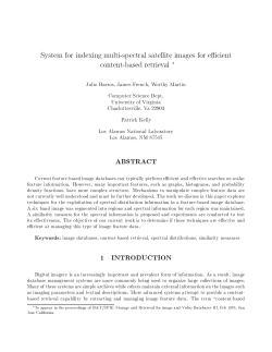 System for Indexing Multi-spectral Satellite Images for