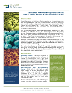 Influenza Antiviral Drug Development