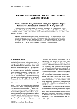 anomalous deformation of constrained auxetic square