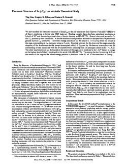 Electronic Structure of Sc@ C60: An ab Initio Theoretical Study