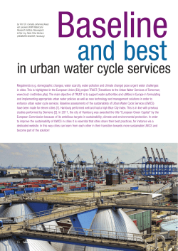 in urban water cycle services in the city