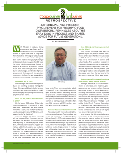 Jeff Shilling - Produce Business