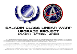 saladin class linear warp upgrade project
