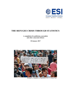 The refugee crisis through statistics