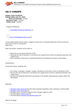 g8-3 chnops - Edible Schoolyard