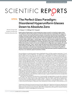 The Perfect Glass Paradigm: Disordered