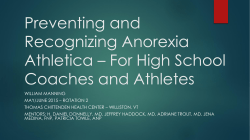 Preventing and Recognizing Anorexia Athletica
