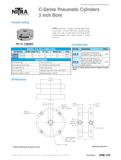 C-Series Pneumatic Cylinders 3 inch Bore