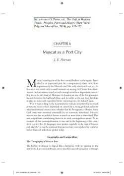 Muscat as a Port City