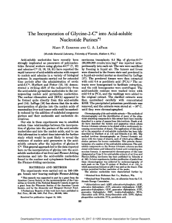The Incorporation of Glycineג&euro;&rdquo;2-C14into Acid