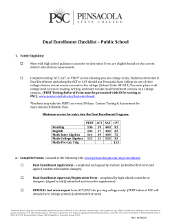 Dual Enrollment Checklist – Public School