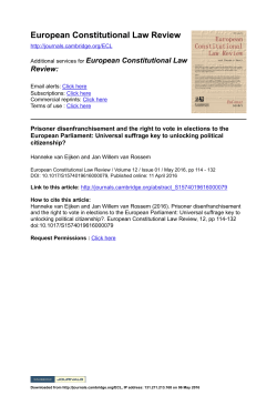 European Constitutional Law Review