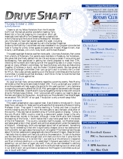 driveshaft - East Portland Rotary Club