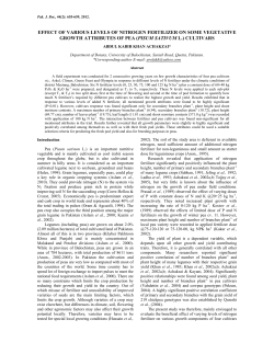 FREE FULL TEXT PDF - Pakistan Journal of Botany