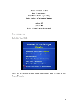 Advance Structural Analysis