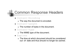 Common Response Headers