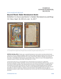 Beyond Words: Italian Renaissance Books