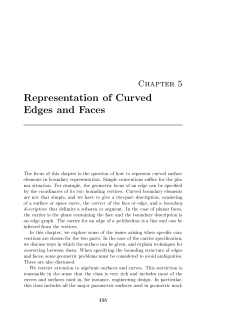 Representation of Curved Edges and Faces