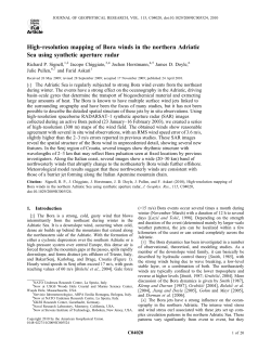 High‐resolution mapping of Bora winds in the northern Adriatic Sea