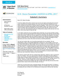 GW Skene School Newsletter