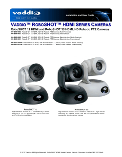 RoboSHOT 12/30 HDMI Manual