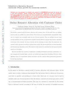 Online Resource Allocation with Customer Choice