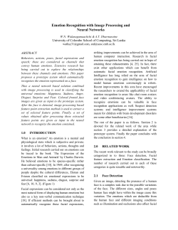 Emotion Recognition with Image Processing and Neural Networks