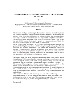 color photo mapping : the large scale base map of thailand