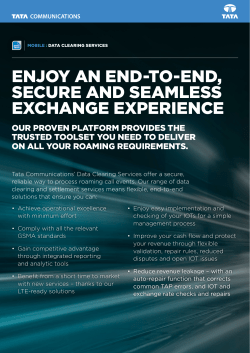 Mobile - Data Clearing Services