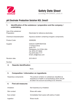 MSDS_Electrolyte KCL 3 M