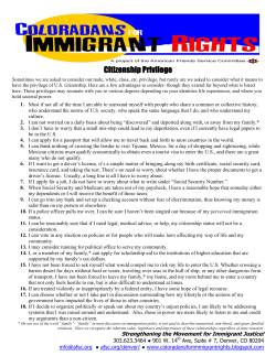 Citizenship Privilege