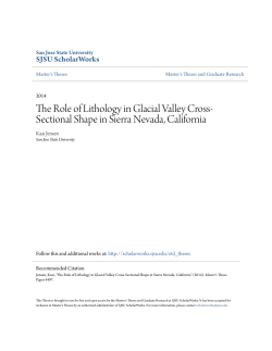 The Role of Lithology in Glacial Valley Cross