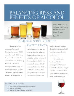 balancing risks and benefits of alcohol