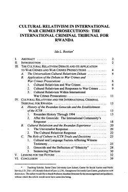 cultural relativism in international war crimes