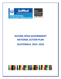 SECOND OPEN GOVERNMENT NATIONAL ACTION PLAN