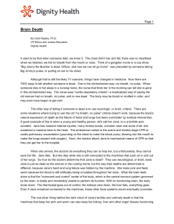 Brain Death - Dignity Health