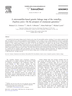 A microsatellite-based genetic linkage map of the waterflea
