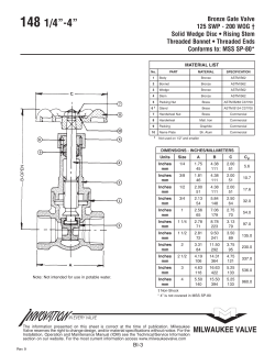 148 1/4&rdquo;-4&rdquo; - Milwaukee Valve