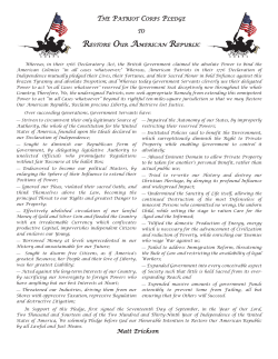 Patriot Corps Pledge