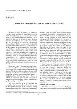 Pictorial health warnings are a must for effective tobacco