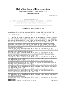Amends House Bill No. 1114 - Arkansas General Assembly