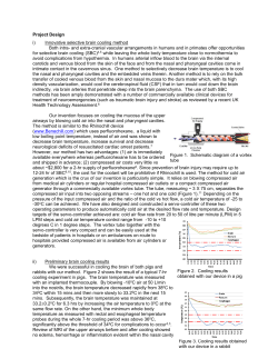 Brain Cooling Summary - Proteus Innovation Competition