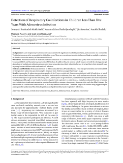 Detection of Respiratory Co-Infections in Children Less Than Five