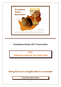 Hearing God`s voice to see tangible evidence in our communities