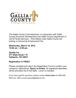 The Gallia County Commissioners, in conjunction with Gallia County