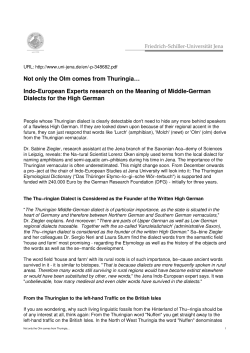 Indo-European Experts research on the Meaning of Middle