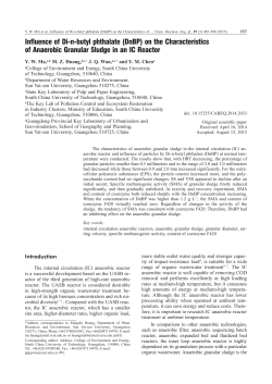 Influence of Di-n-butyl phthalate (DnBP) on the