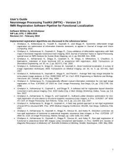 Functional localization user`s guide