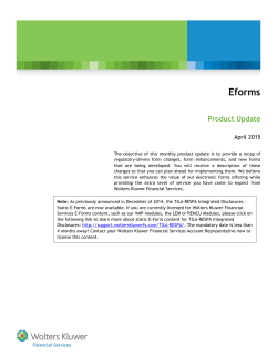 Eforms - Wolters Kluwer Financial Services